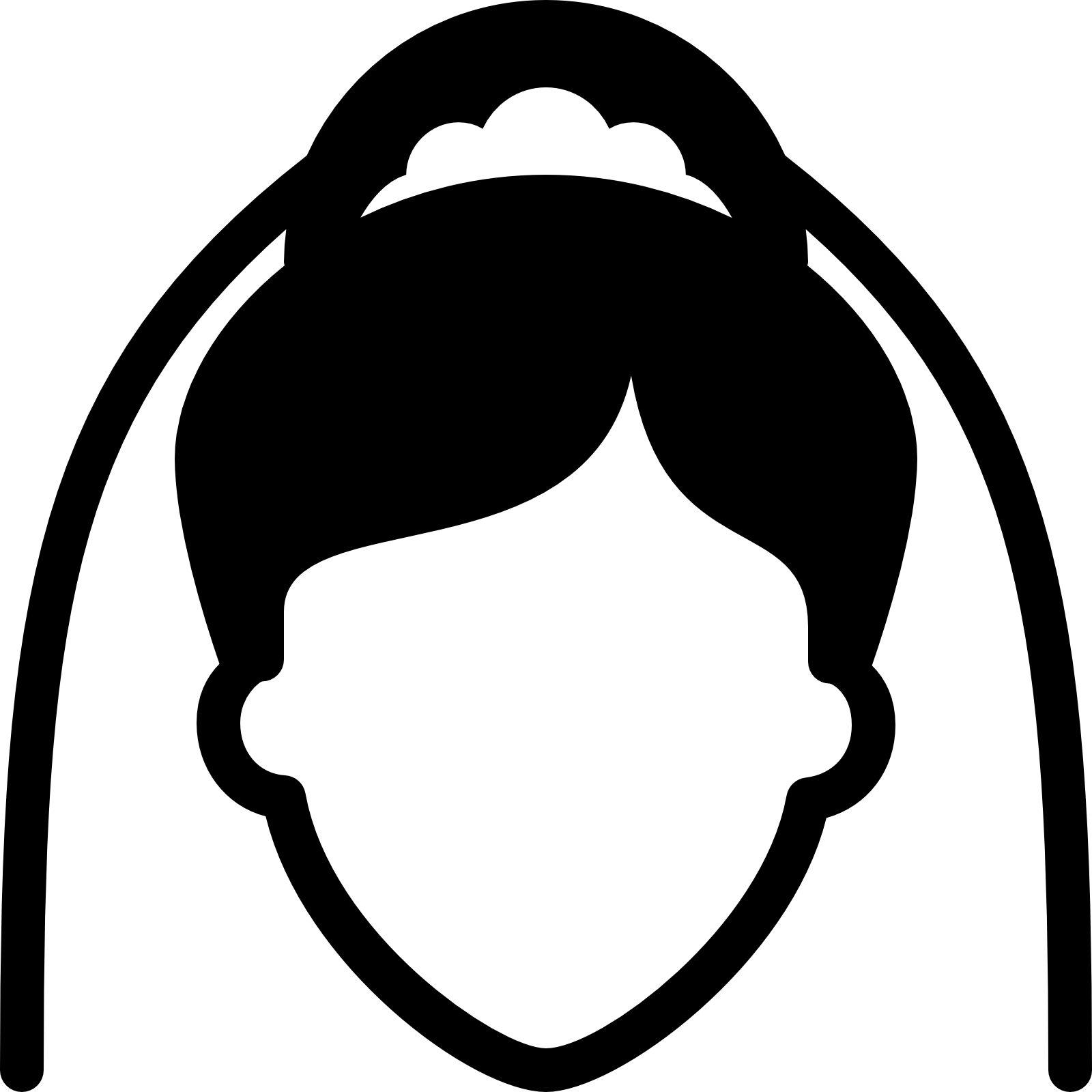 501 - Bridal Makeup Icon Png (1600x1600), Png Download