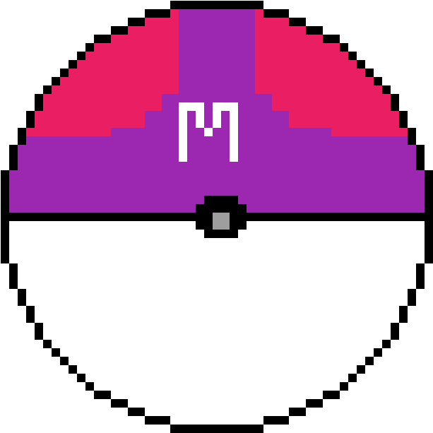 Master Ball - Clock Face Pixel Art (1200x1200), Png Download