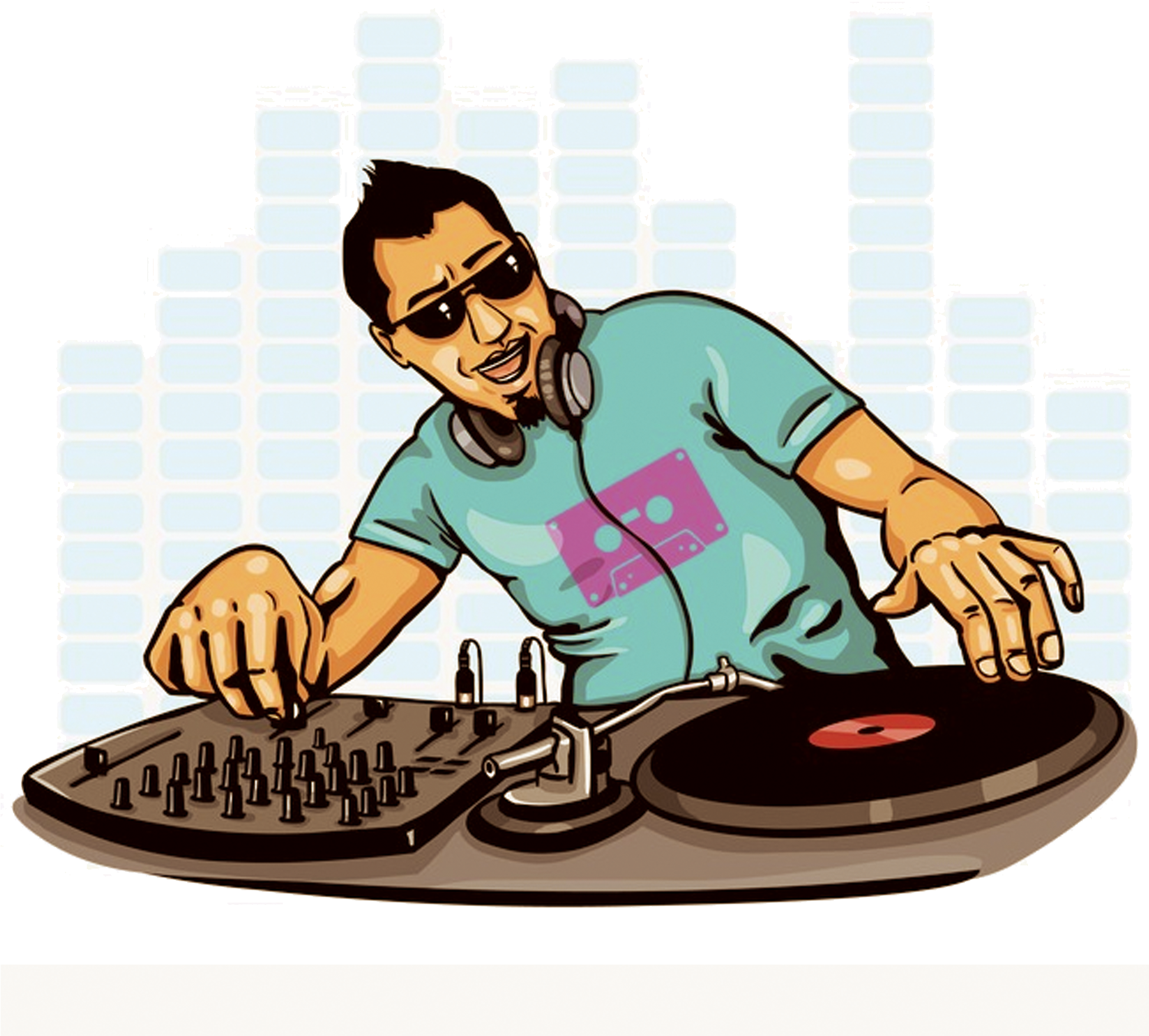 Cartoon Dj Picture - Cartoon Disc Jockey (2288x1991), Png Download