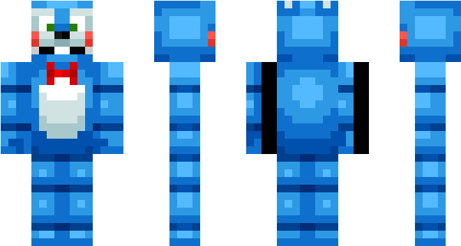 Freddy Minecraft Skin (750x442), Png Download