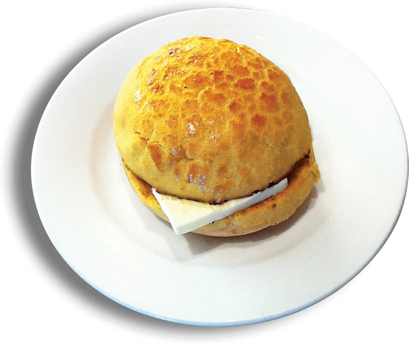 Pineapple-bun - Fast Food (900x939), Png Download