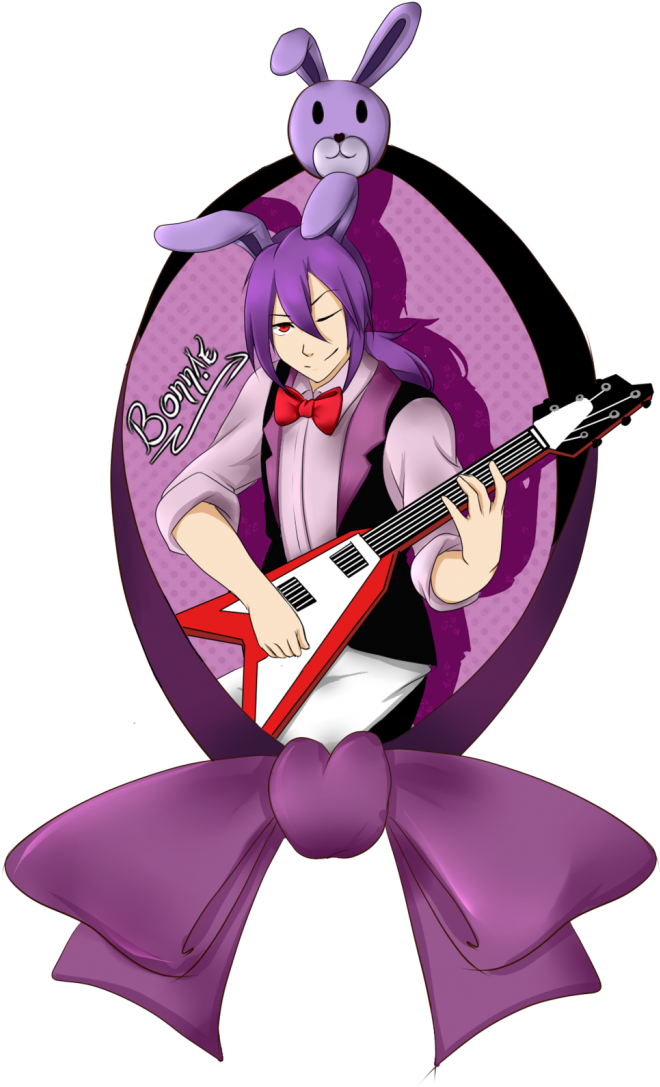 Fnaf Anime Freddy X Bonnie (700x1108), Png Download