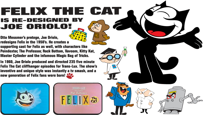Ask Don Where Felix Is Heading, He'll Smile And Tell - Joe Oriolo Felix The Cat (795x475), Png Download