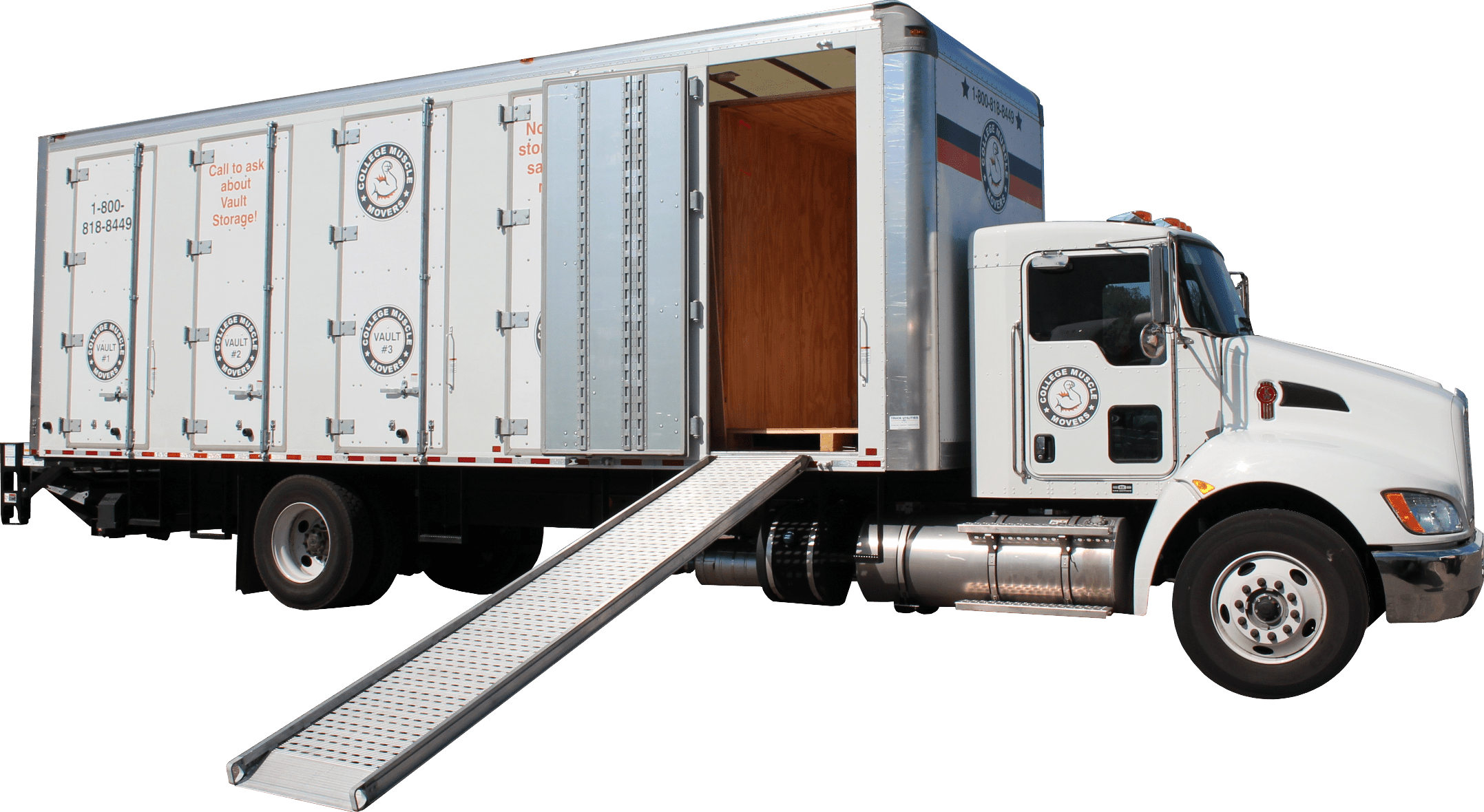 Our Truck - Moving Vaults Truck (2155x1180), Png Download
