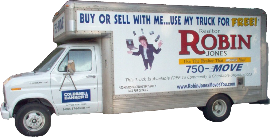 Robin Jones Moving Truck - Commercial Vehicle (880x446), Png Download
