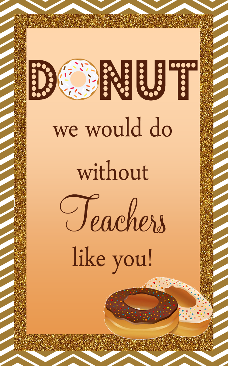 Printable Dunkin Donuts Gift Card Photo - Thanksgiving Gifts For Teachers Edible (750x1200), Png Download