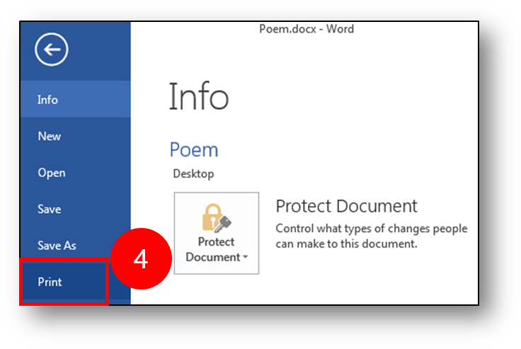 Click On The Print Icon - Steps To Print A Document (747x500), Png Download