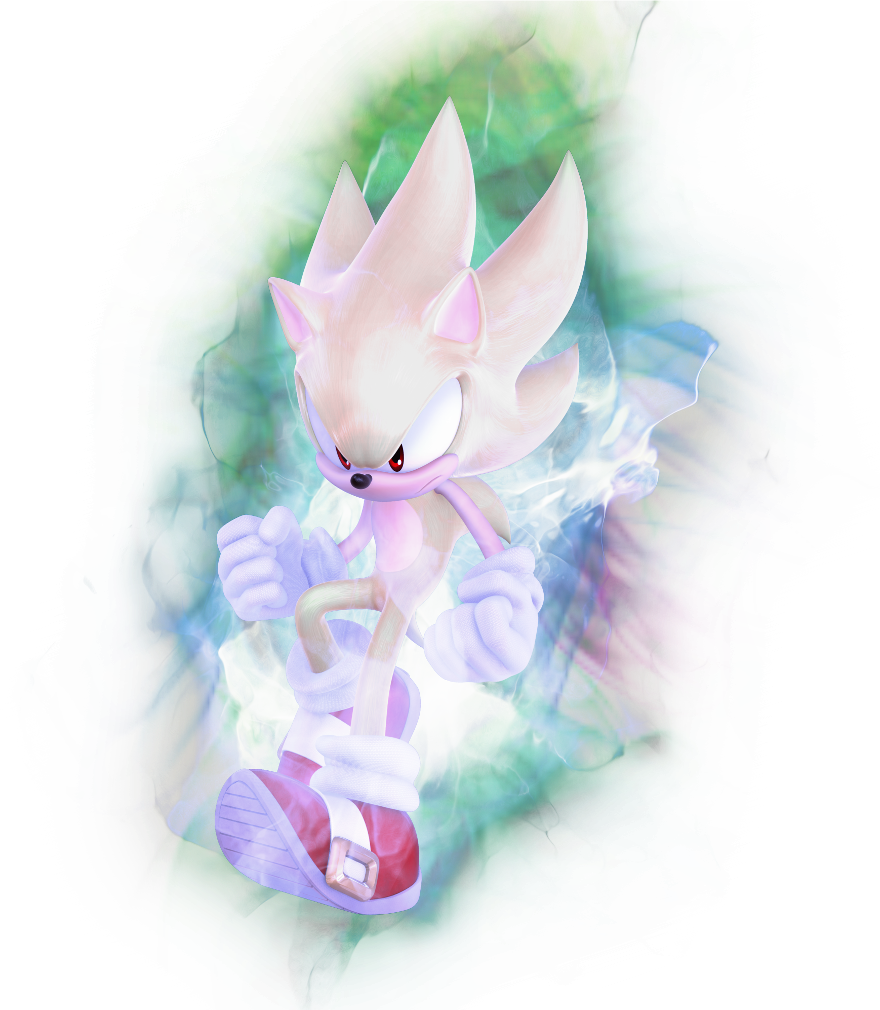 Hyper Sonic Vs Adult Franklin Richards - Hyper Sonic (1792x2067), Png Download