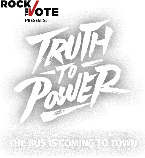 Rtv Truth Bus Tour - Rock The Vote (560x620), Png Download
