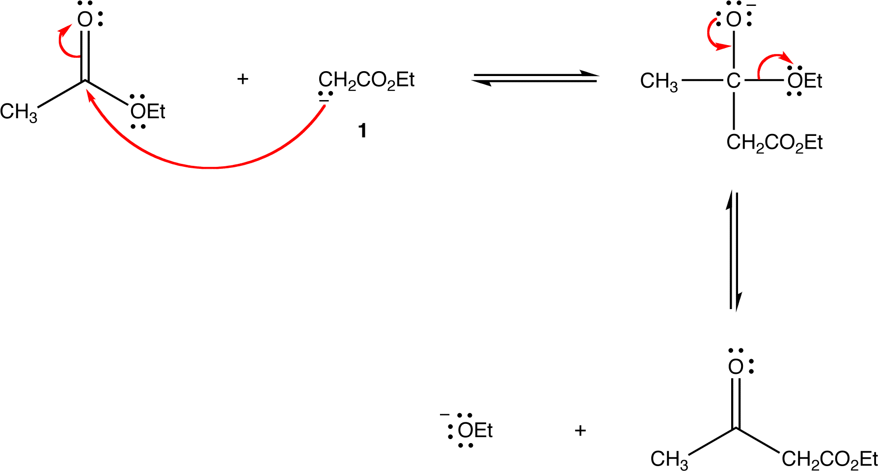 Claisen Ester Condensation - Diagram (1806x985), Png Download