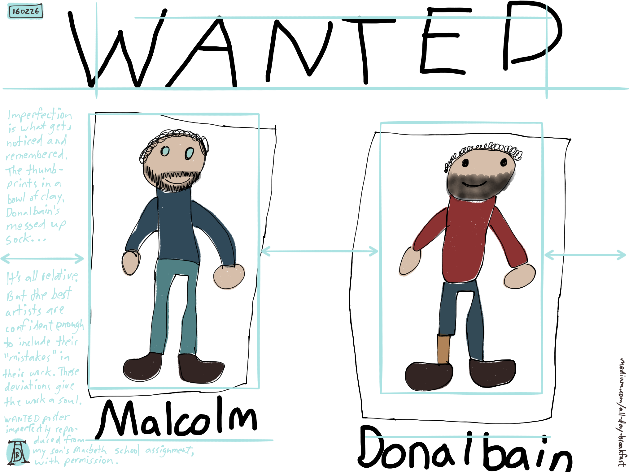 160226 All-day Breakfast Imperfection Is What Gets - Donalbain And Malcolm Wanted (2048x1536), Png Download