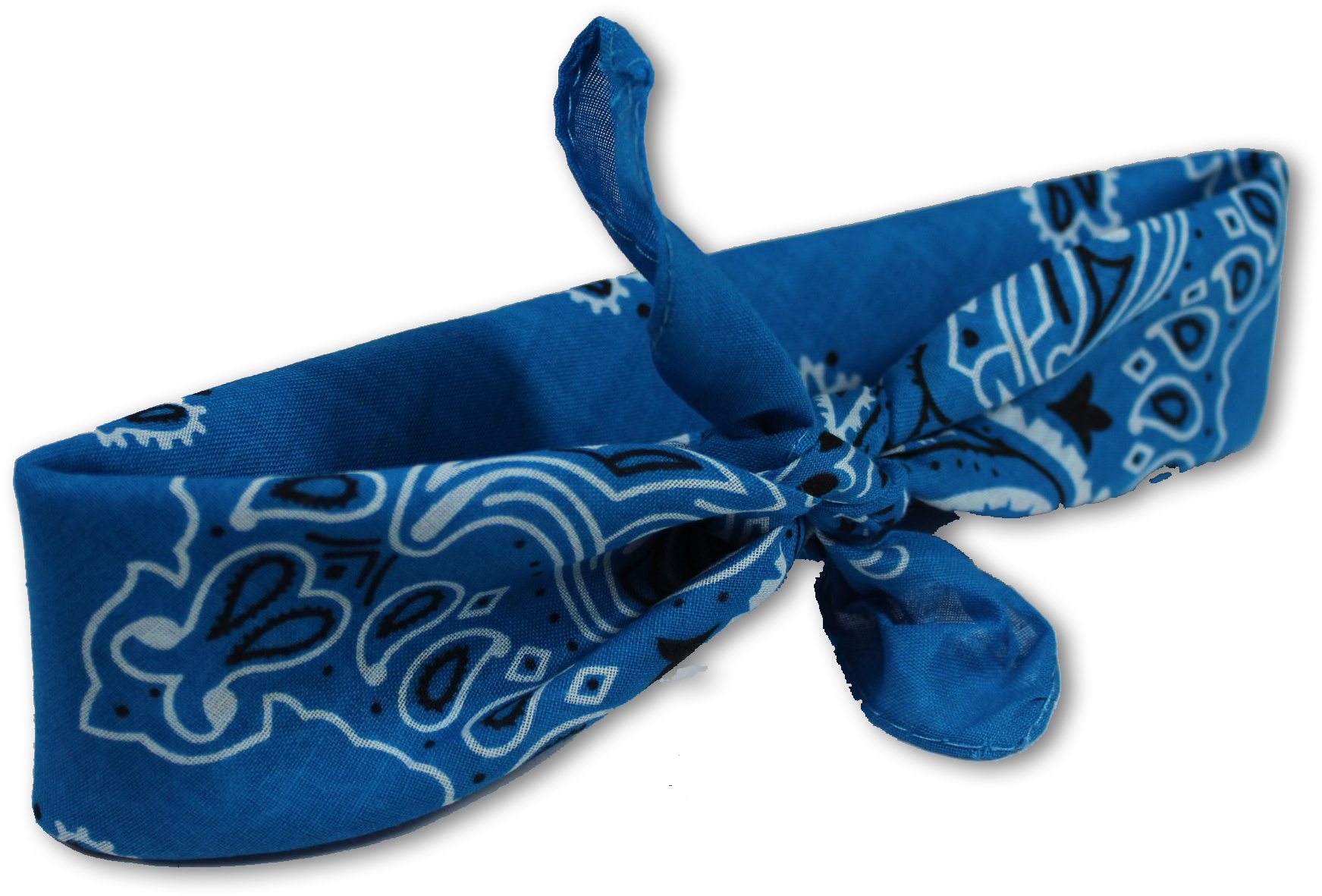 Bandana - Blue - Butterfly (1844x1193), Png Download