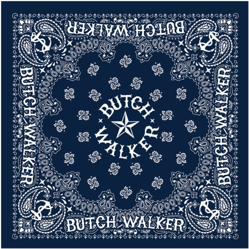 Navy Bandana - Black Bandana (600x600), Png Download