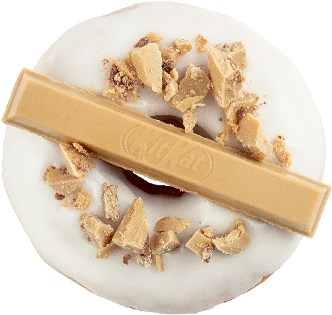 Donut Made With Kit Kat Gold - Cashew (626x626), Png Download