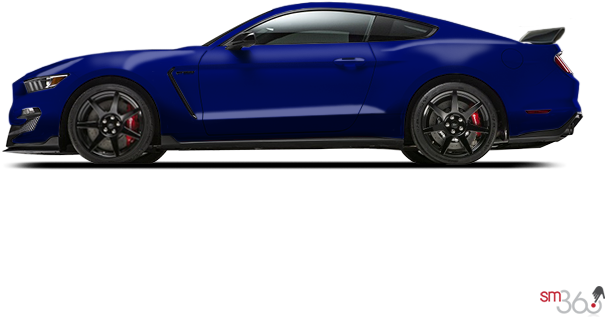2018 Ford Mustang Shelby Gt350r - Orange Fury Mustang Stripes (640x480), Png Download