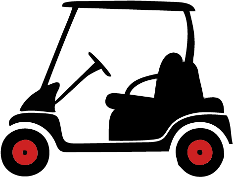 Golf Carts - Vector Golf Cart Png (1000x700), Png Download