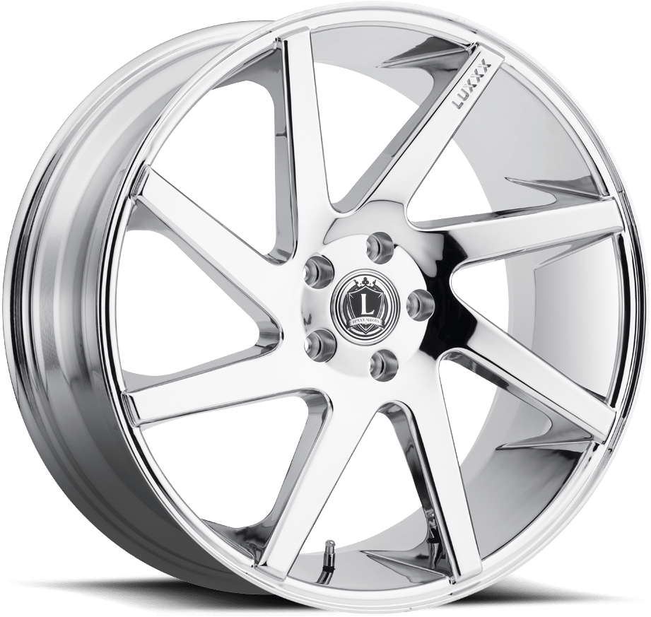 Chrome Rims Png - Lux 8 Wheel (1000x1000), Png Download