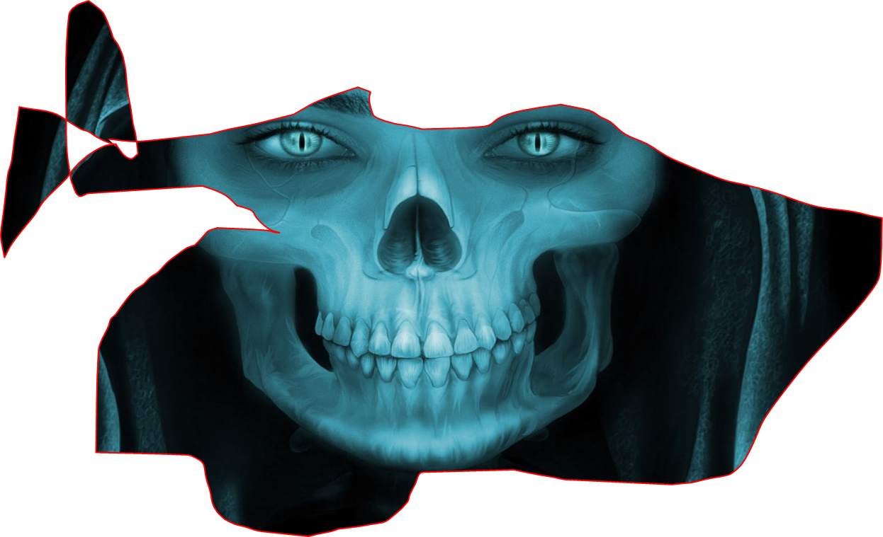 Asesino Personal, Asesor De Travesuras, Su Servilleta - Skull (1246x759), Png Download