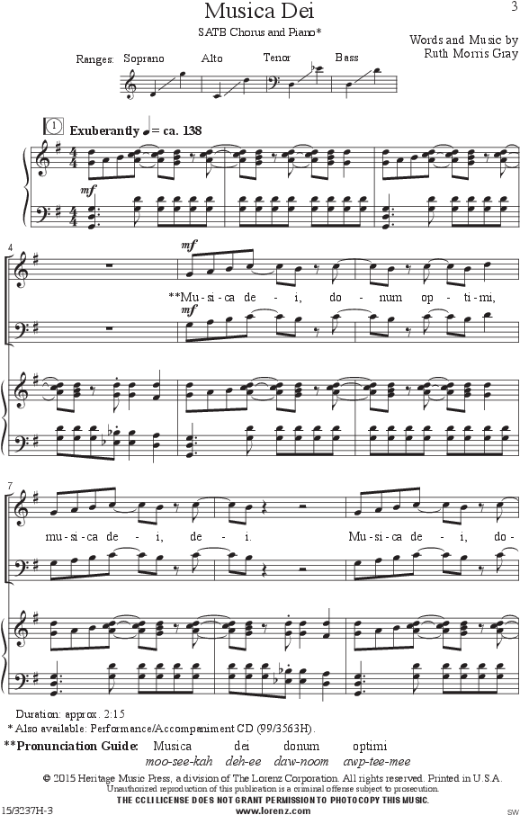 Musica Dei Thumbnail Musica Dei Thumbnail - Sheet Music (684x984), Png Download