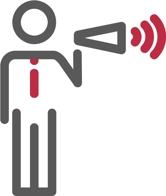 Человек С Мегафоном Иконка (674x674), Png Download