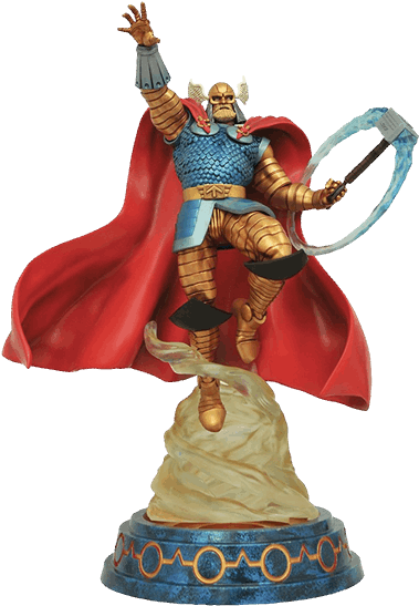 Diamond Select Toys Thor Statue (600x600), Png Download