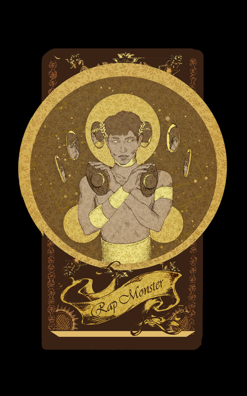 Bts Tarot Cards (498x797), Png Download