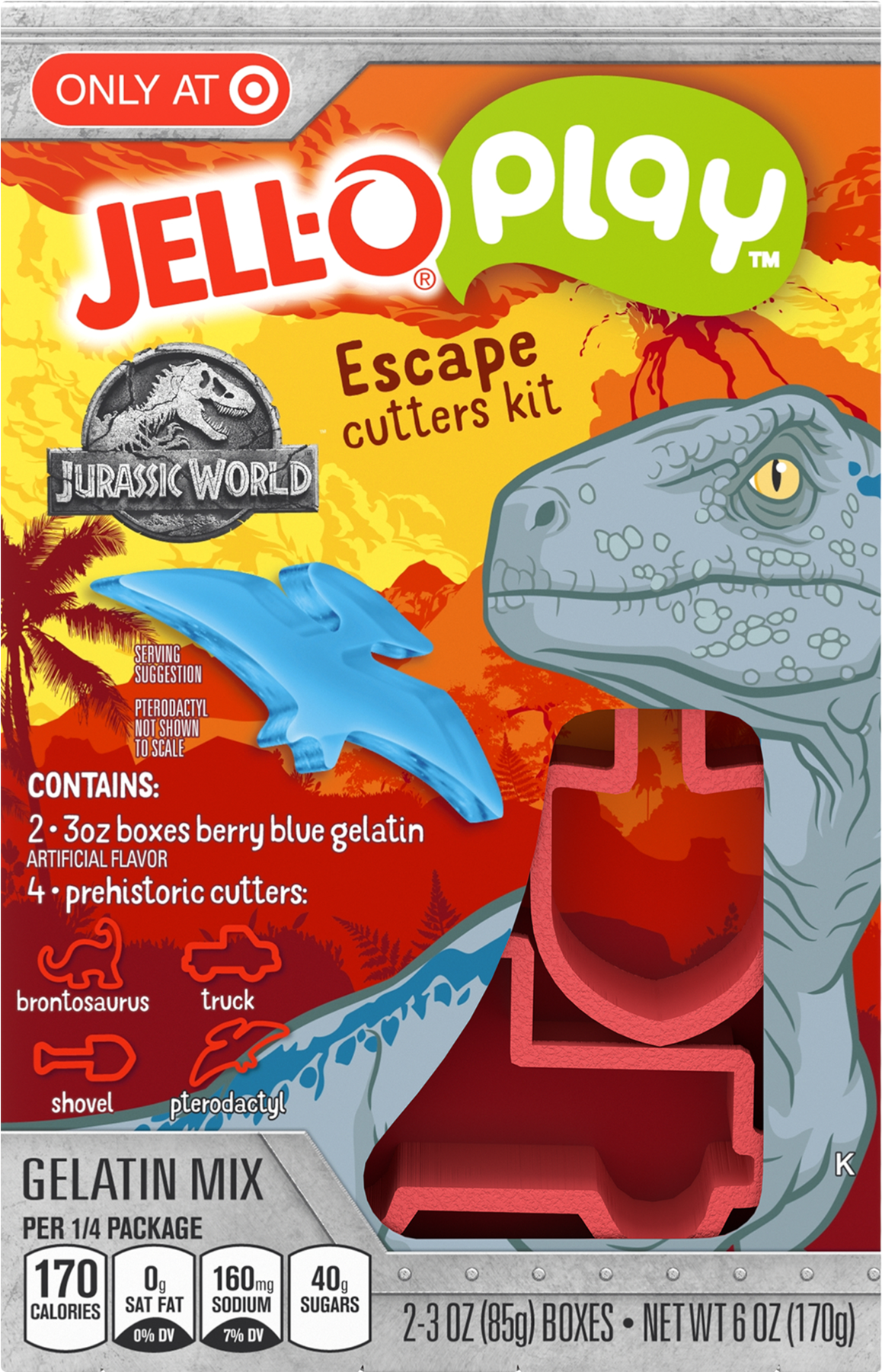 Jell-o Play Gelatin Mix Jurassic World Escape Cutters - Jello (1800x1800), Png Download