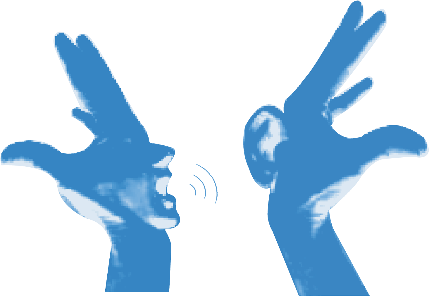 Manos - Discapacidad Auditiva Dibujos Animados (1646x1081), Png Download