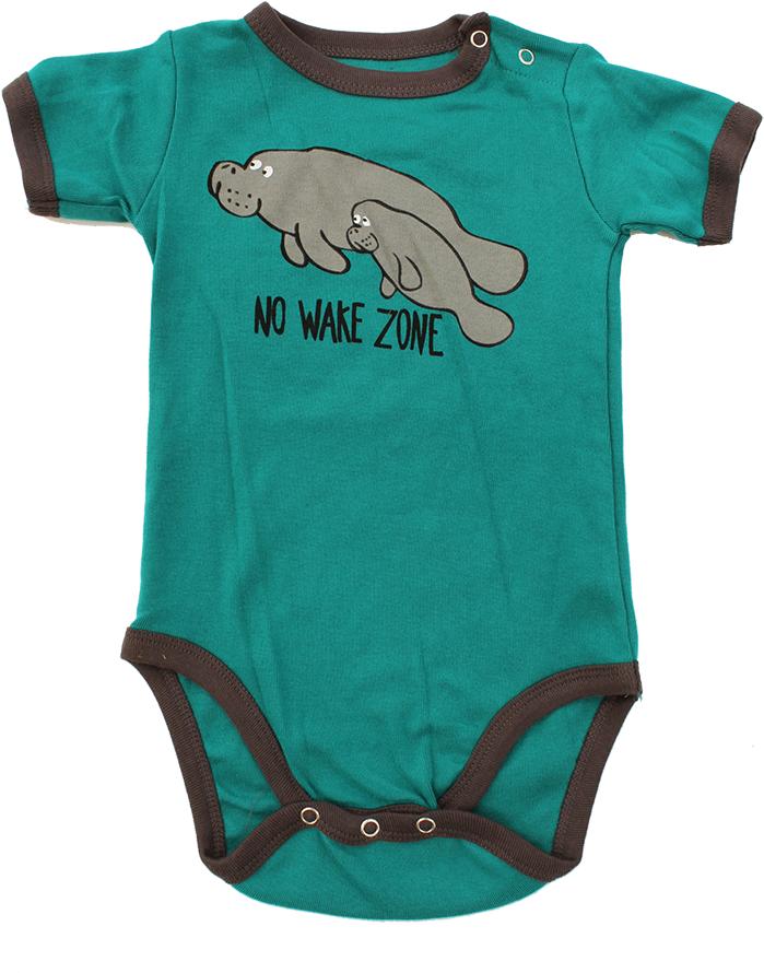Baby One Piece Creeper No Wake Zone - Hippopotamus (720x907), Png Download