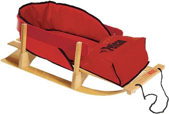 Sleigh Clipart Wooden Sled - Pelican Wooden Baby Sled (640x480), Png Download