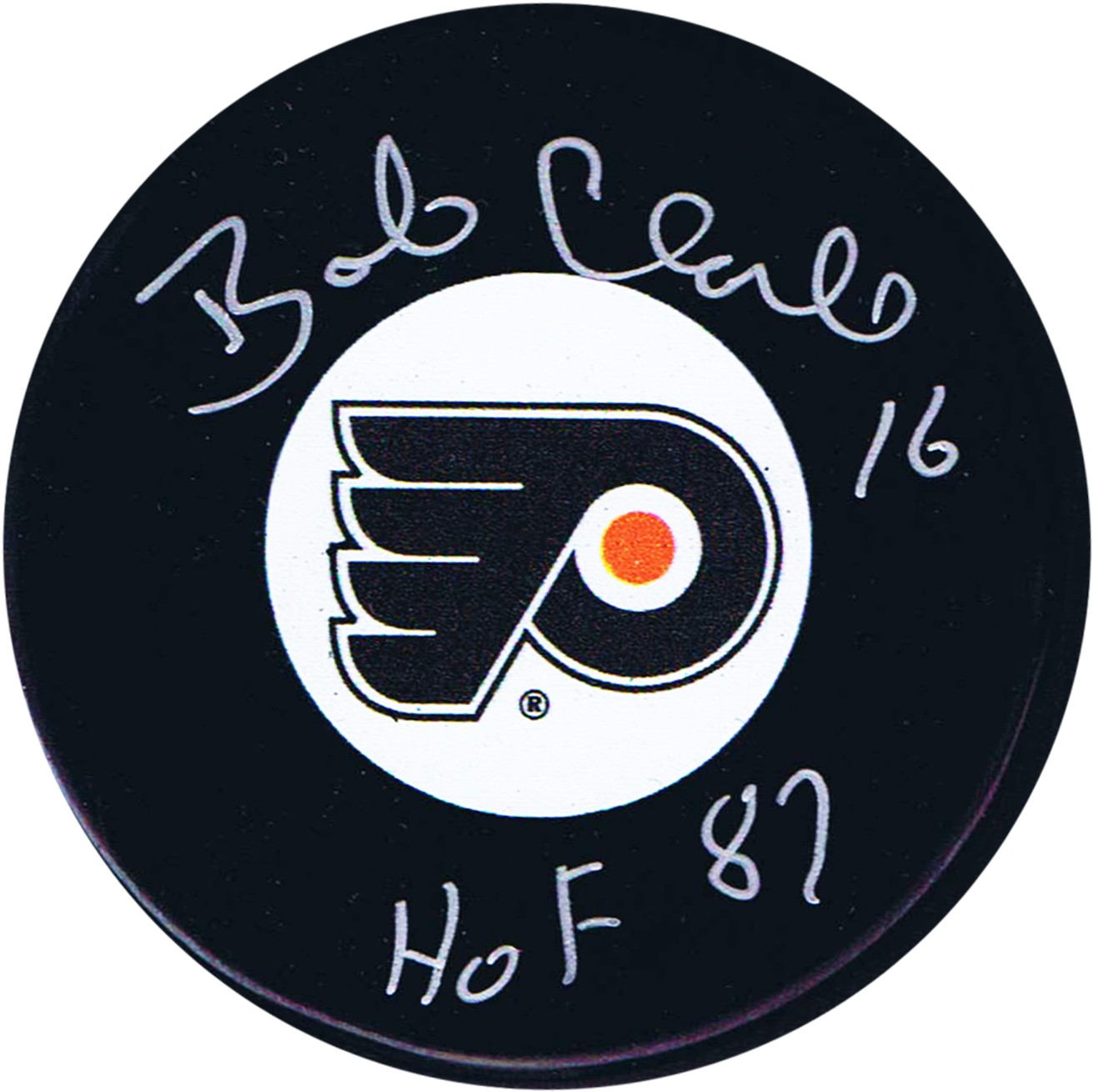 Bobby Clarke Autographed Philadelphia Flyers Puck - Philadelphia Flyers (1334x1365), Png Download