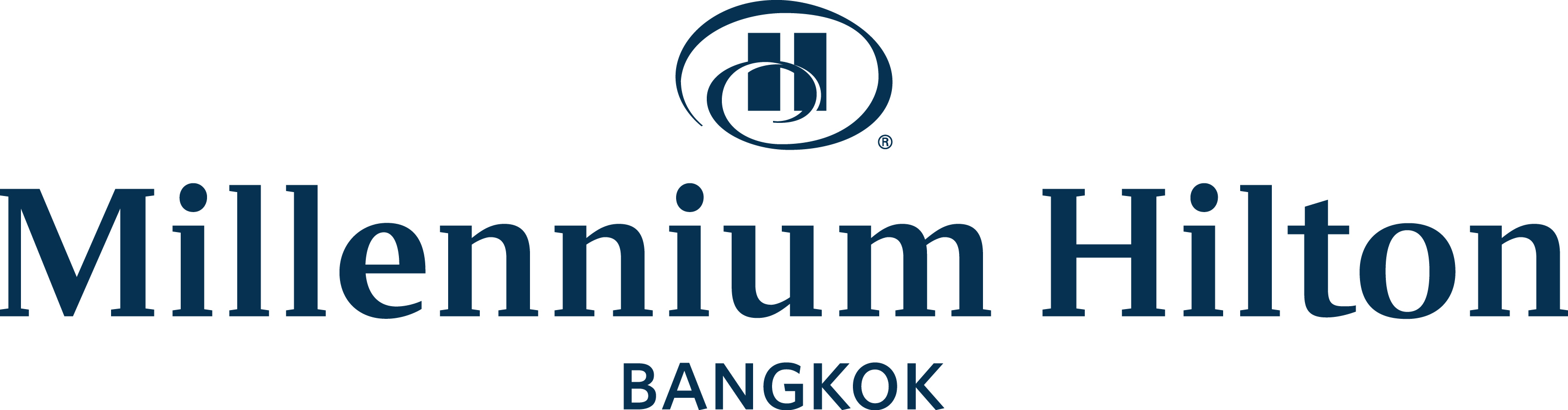 Millennium Hilton Bangkok - Millennium Hilton Bangkok Logo (3219x841), Png Download