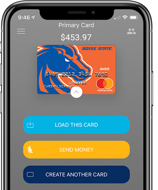 Boise State Fancard Prepaid Mastercard In The Fancards - Boise State Broncos Football (646x682), Png Download