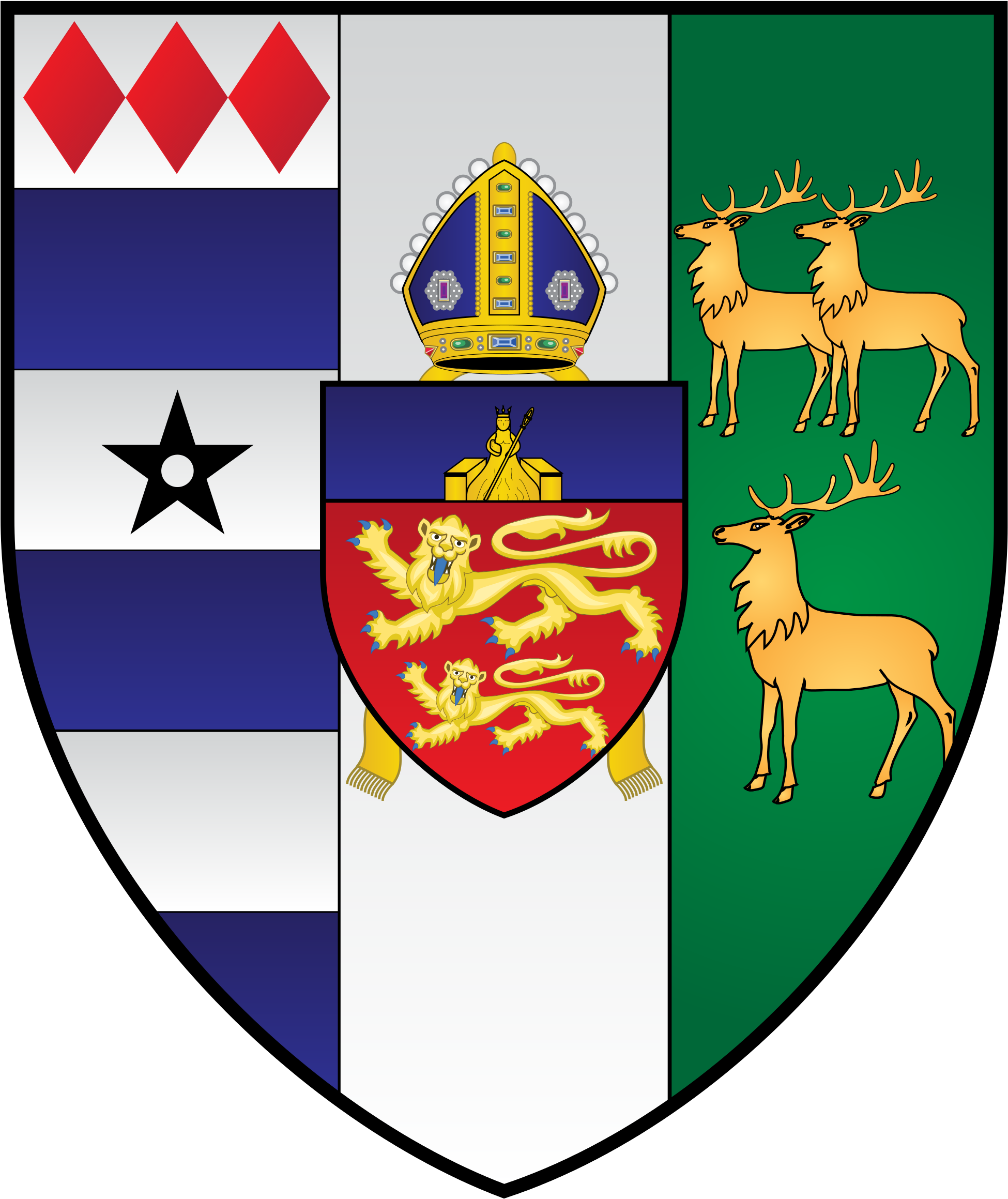 2000 X 2515 3 - Lincoln College Oxford Crest (2000x2515), Png Download