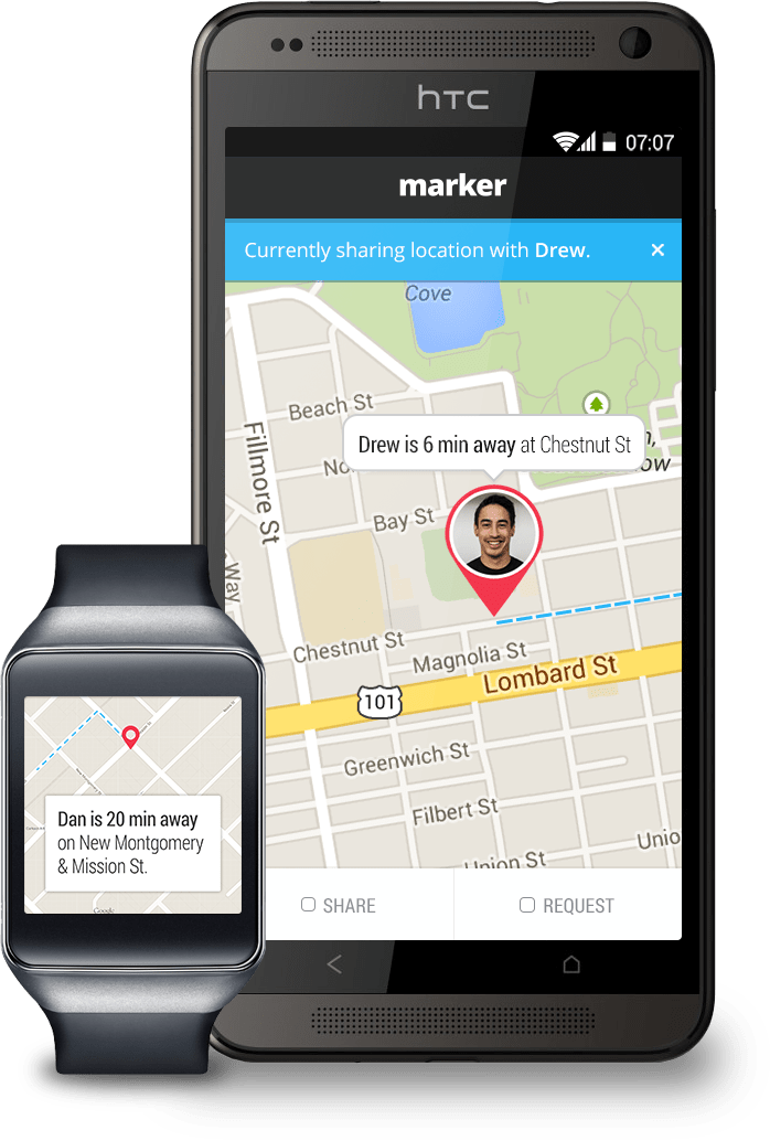 Marker App Was Built For Android Phones And Watches - Iphone (698x1034), Png Download