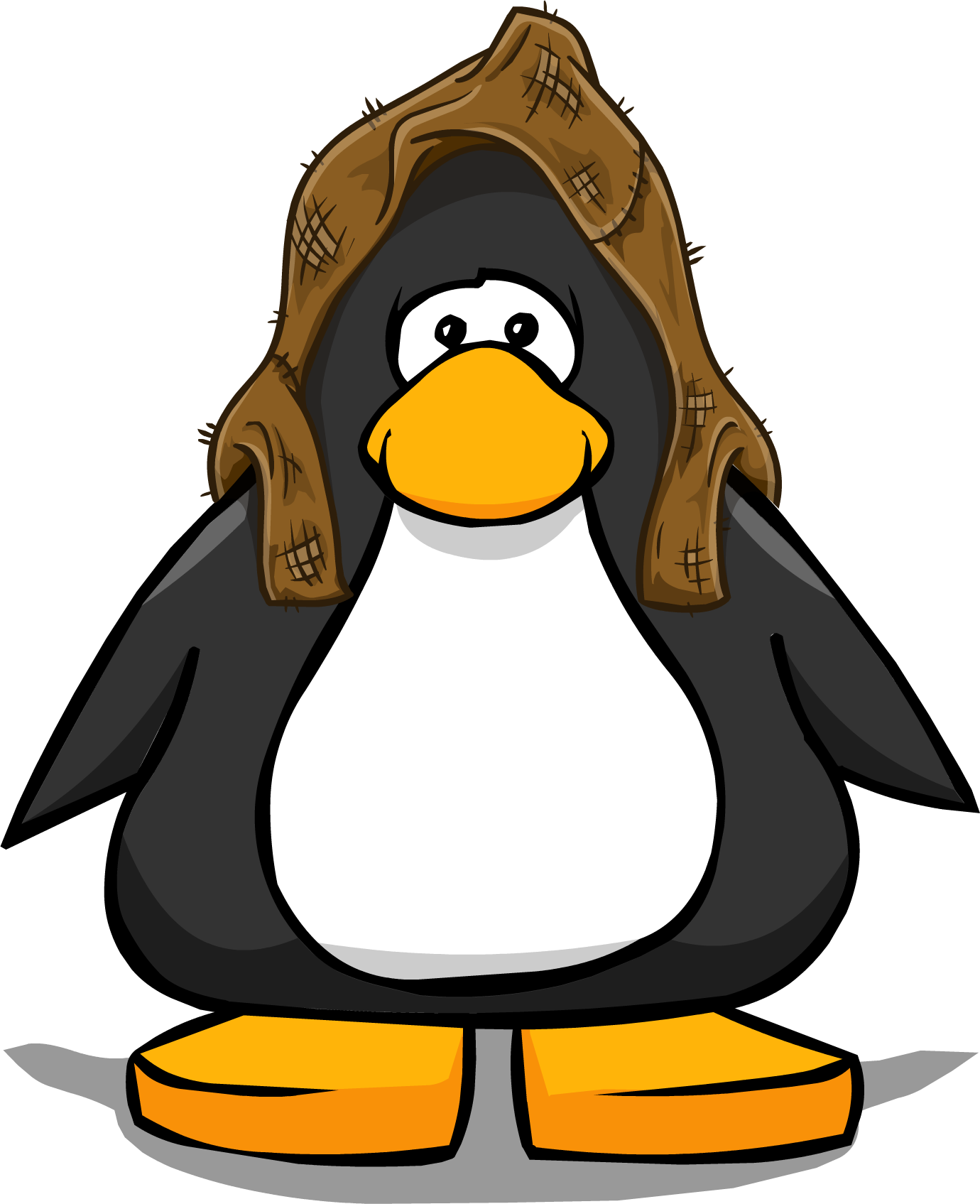 The Villager From A Player Card - Penguin From Club Penguin (1380x1695), Png Download