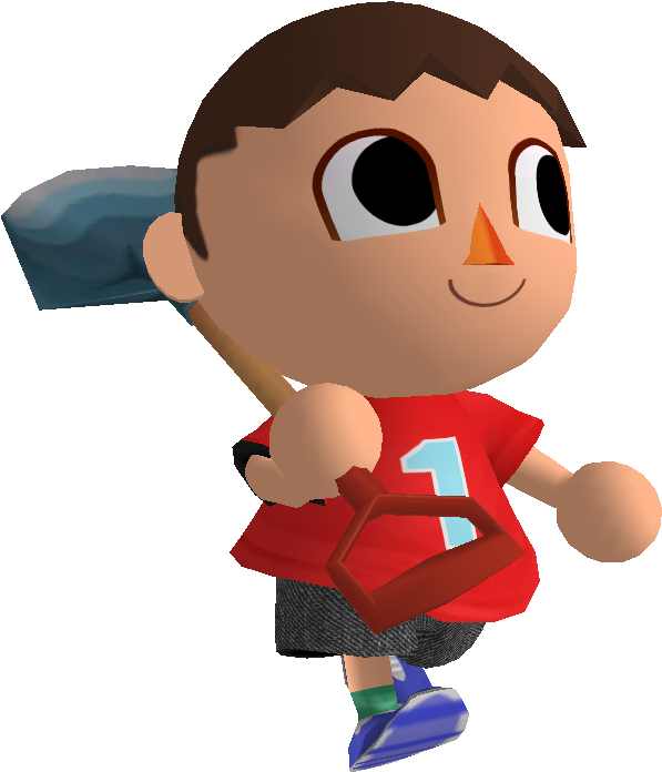 I Still Want To Call Him The Animal Crosser - Ssb4 Villager Transparent (653x765), Png Download