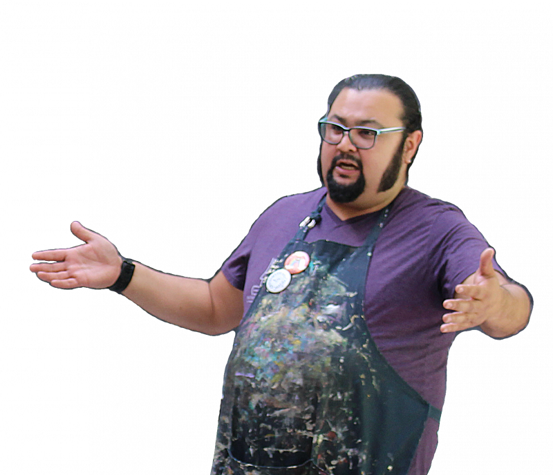 Naea William Estrada Telpochcalli Teaching Artist - Public Speaking (800x688), Png Download