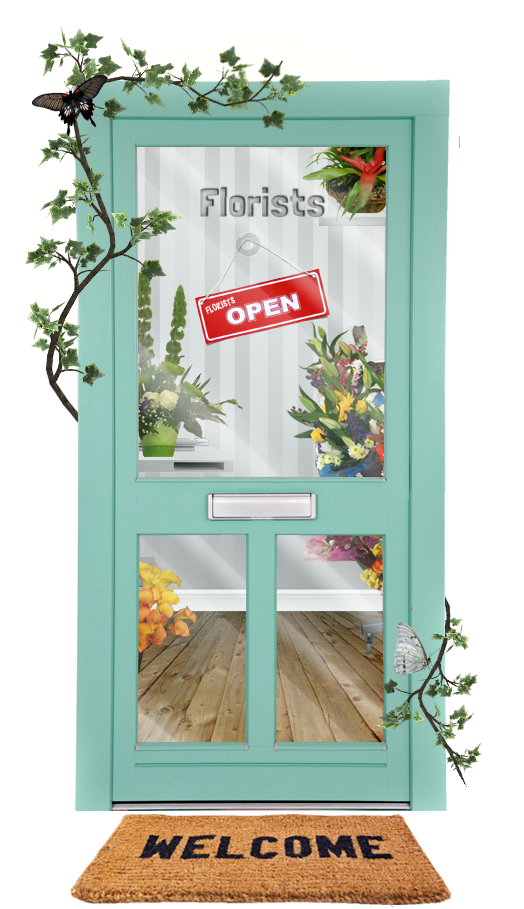 Delivering Flowers Throughout Donegal - Door (531x957), Png Download