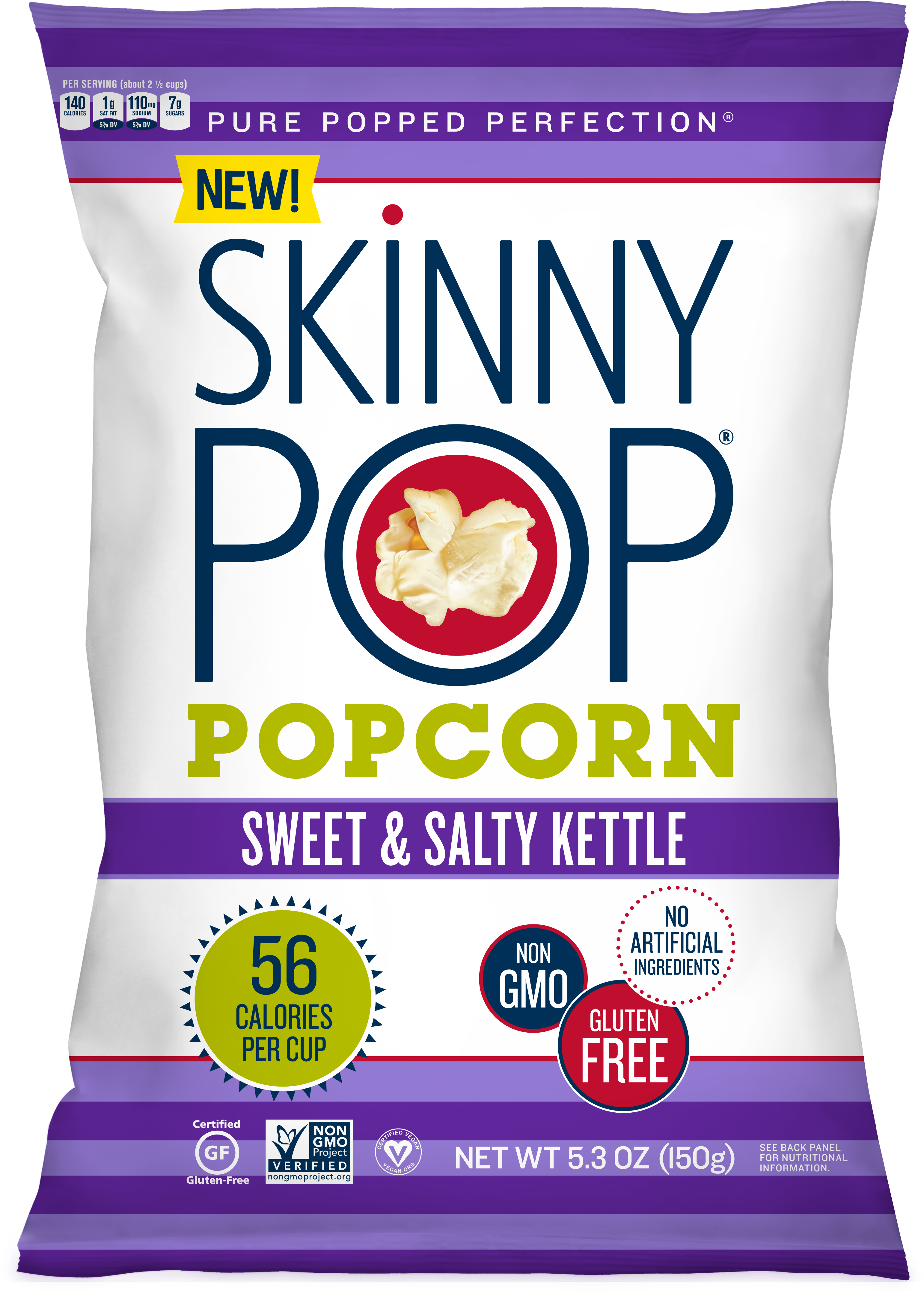 Sweet & Salty Kettle Popcorn - Skinny Pop Sweet And Salty (4336x5842), Png Download