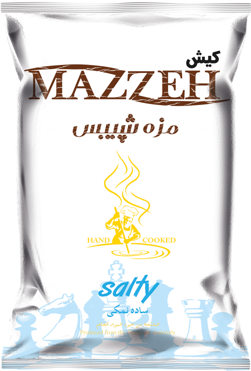 Kish Mazzeh Chips Salty - Metal (911x1133), Png Download