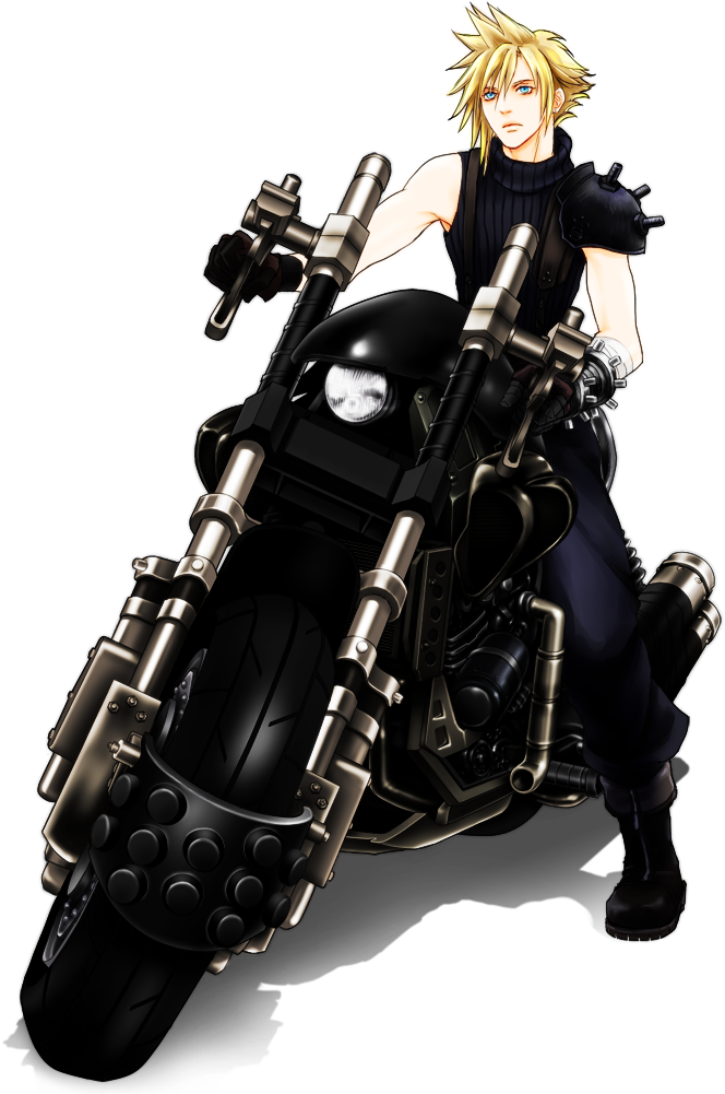 Space Dandy Rerun Discussion*spoilers* - Cloud Strife Hardy Daytona (800x1000), Png Download