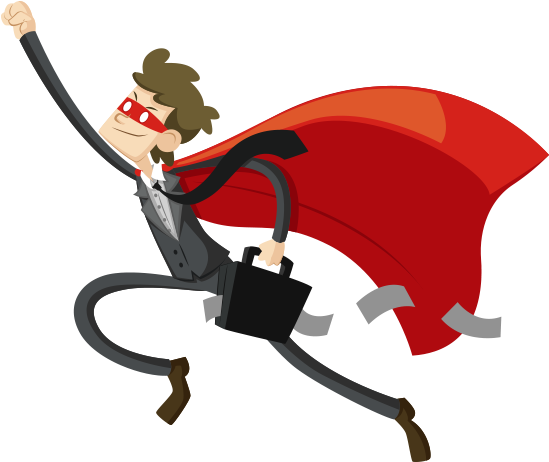 Want To Be A Hero - Cartoon Character Png Powerpoint Design (586x517), Png Download