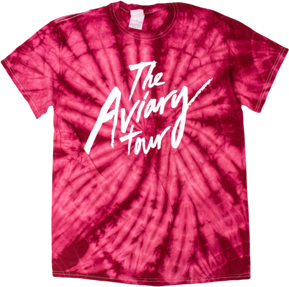 Aviary Tie Dye Tour Tee - Tour Tee (600x600), Png Download
