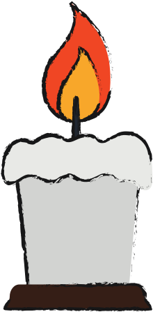 Lit Candle Icon Image - Flame (550x550), Png Download