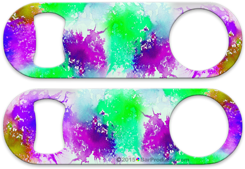 Tie-dye Background Purple/green Medium Speed Opener - Tie-dye Background Teal/yellow Medium Speed Opener (500x500), Png Download