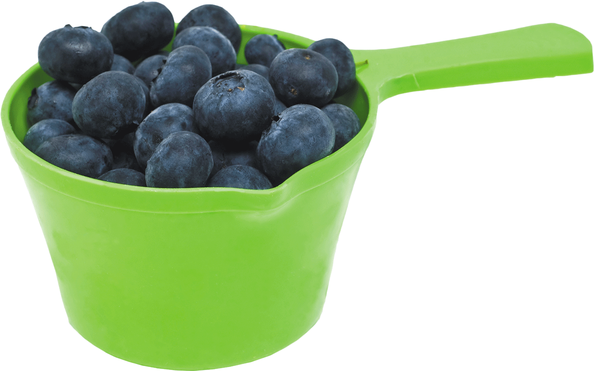 Fruits And Vegetables - Serving Size Of Blueberries (1200x751), Png Download