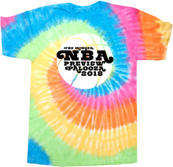 Nba Preview Palooza 2018 Tee - Eternity Boys' Tie-dyed T-shirt, Multi, Size L 14-16 (600x598), Png Download