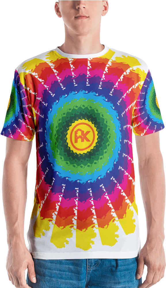 Image Of Men's Alaska "tie Dye" Tee - T Shirt Floral Sleeve Mens (1000x1000), Png Download