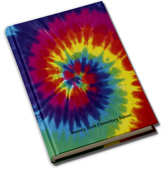 Tie Dye Yearbook Themes (600x600), Png Download